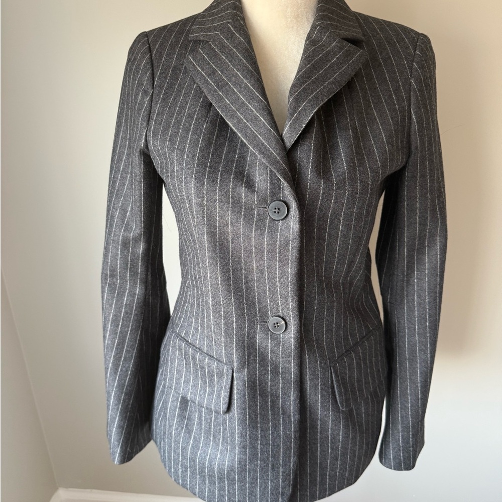Jil Sander Charcoal Pinstripe Blazer